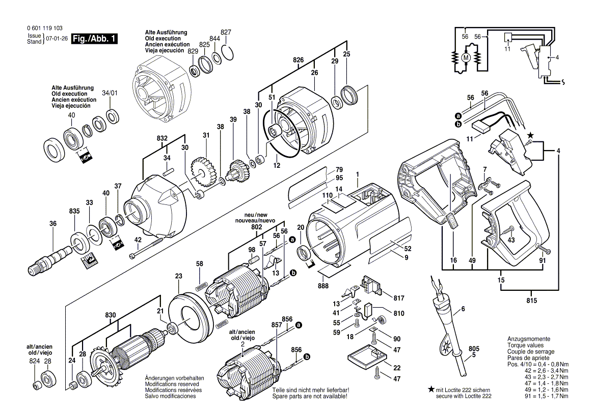 Bosch GBM 13 Darbesiz Matkap 0 601 119 103